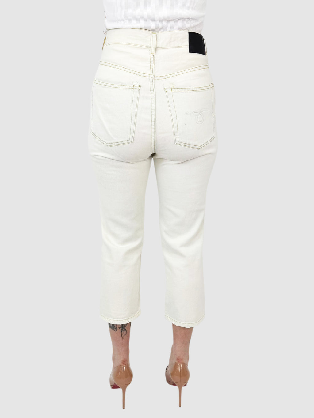 High Rise Capri Jeans
