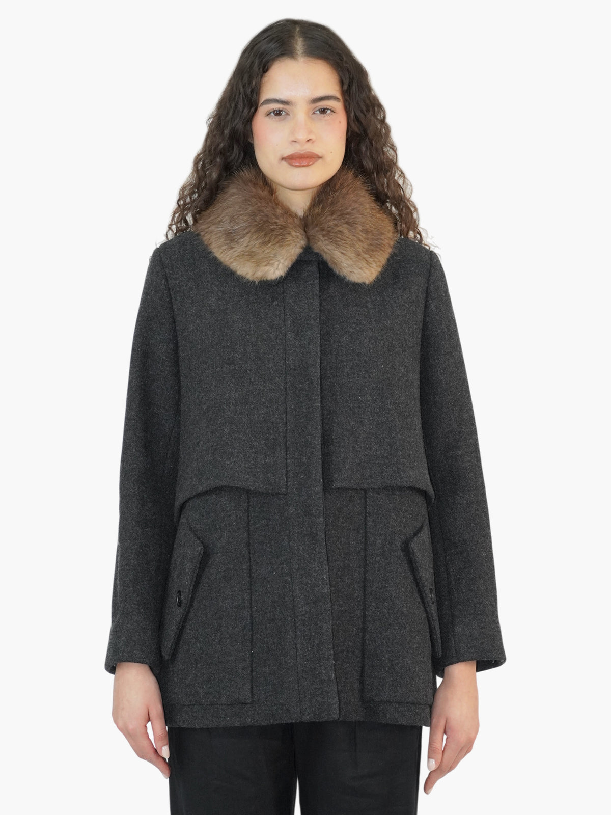 Beaver Collar Coat