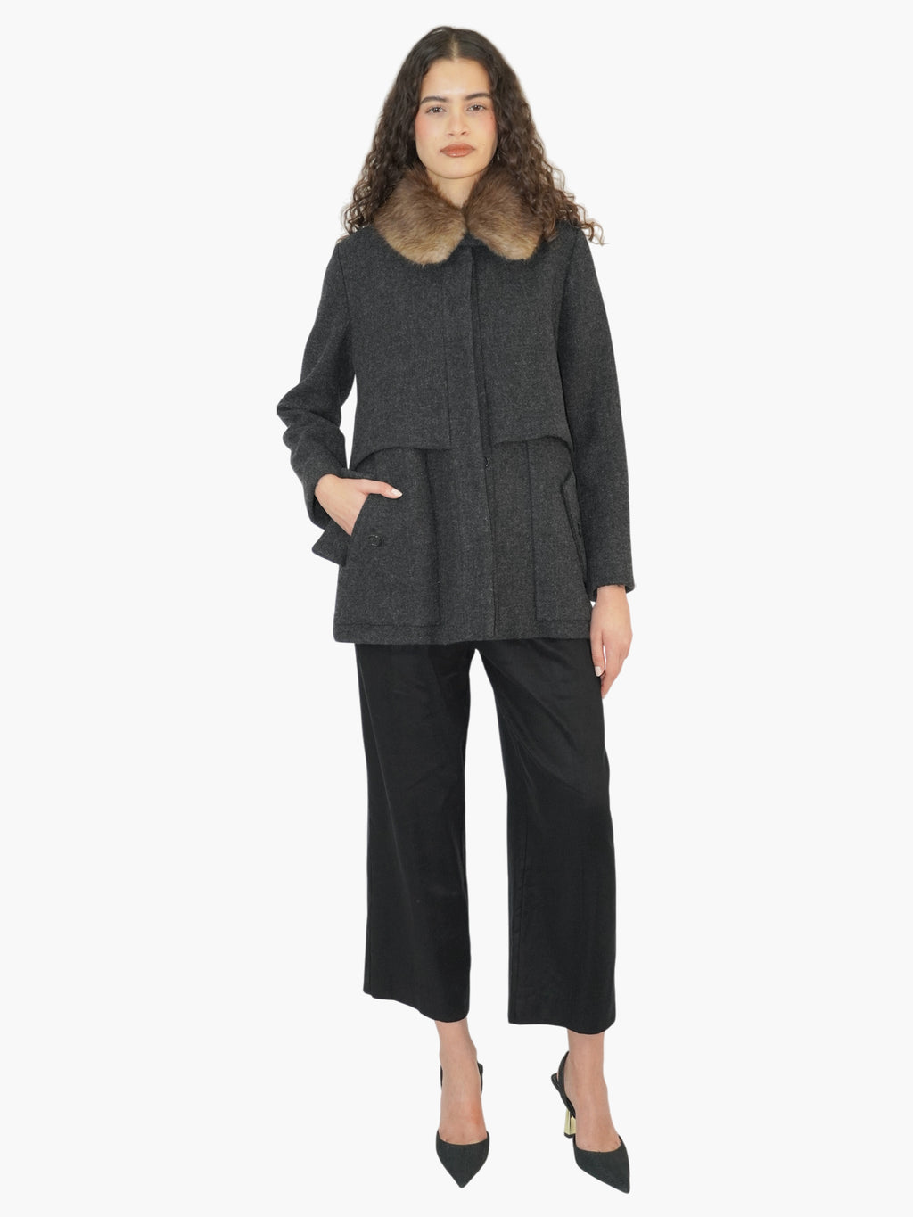 Beaver Collar Coat