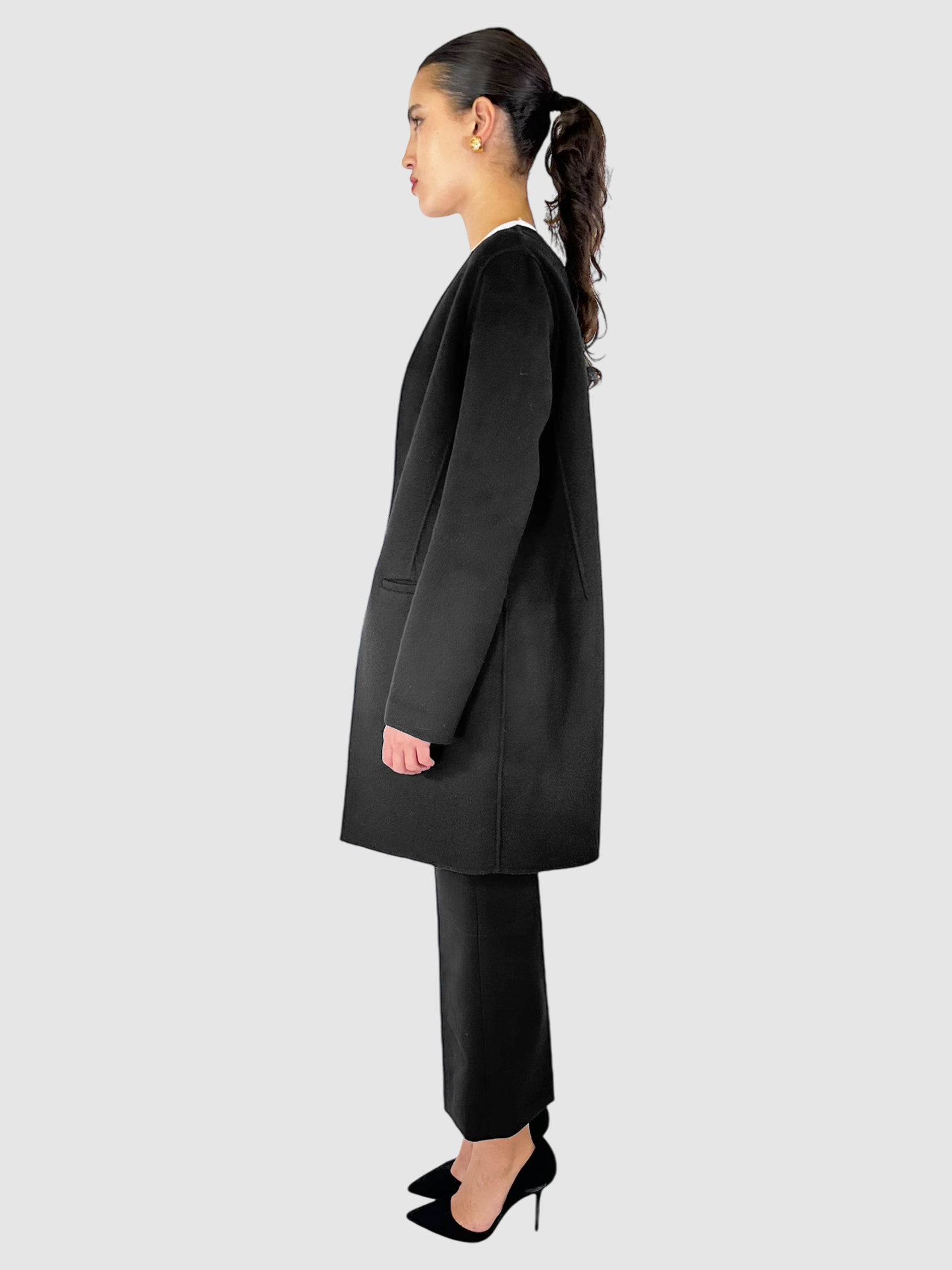 Open Front Wool Jacket - Size 8