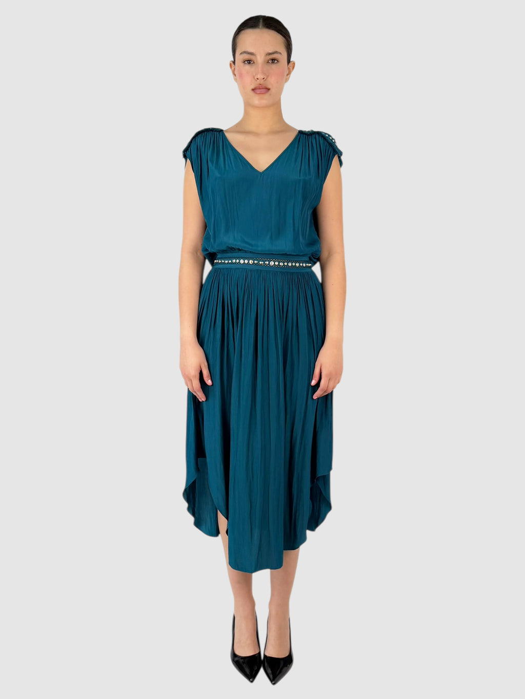 April Draped Dress