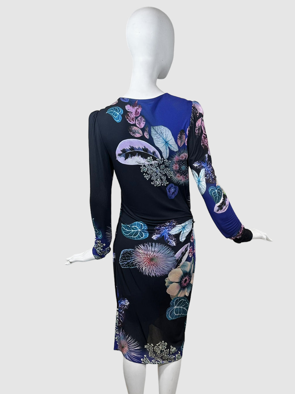 Roberto Cavalli Printed Wrap-Like Dress - Size 46 (L)