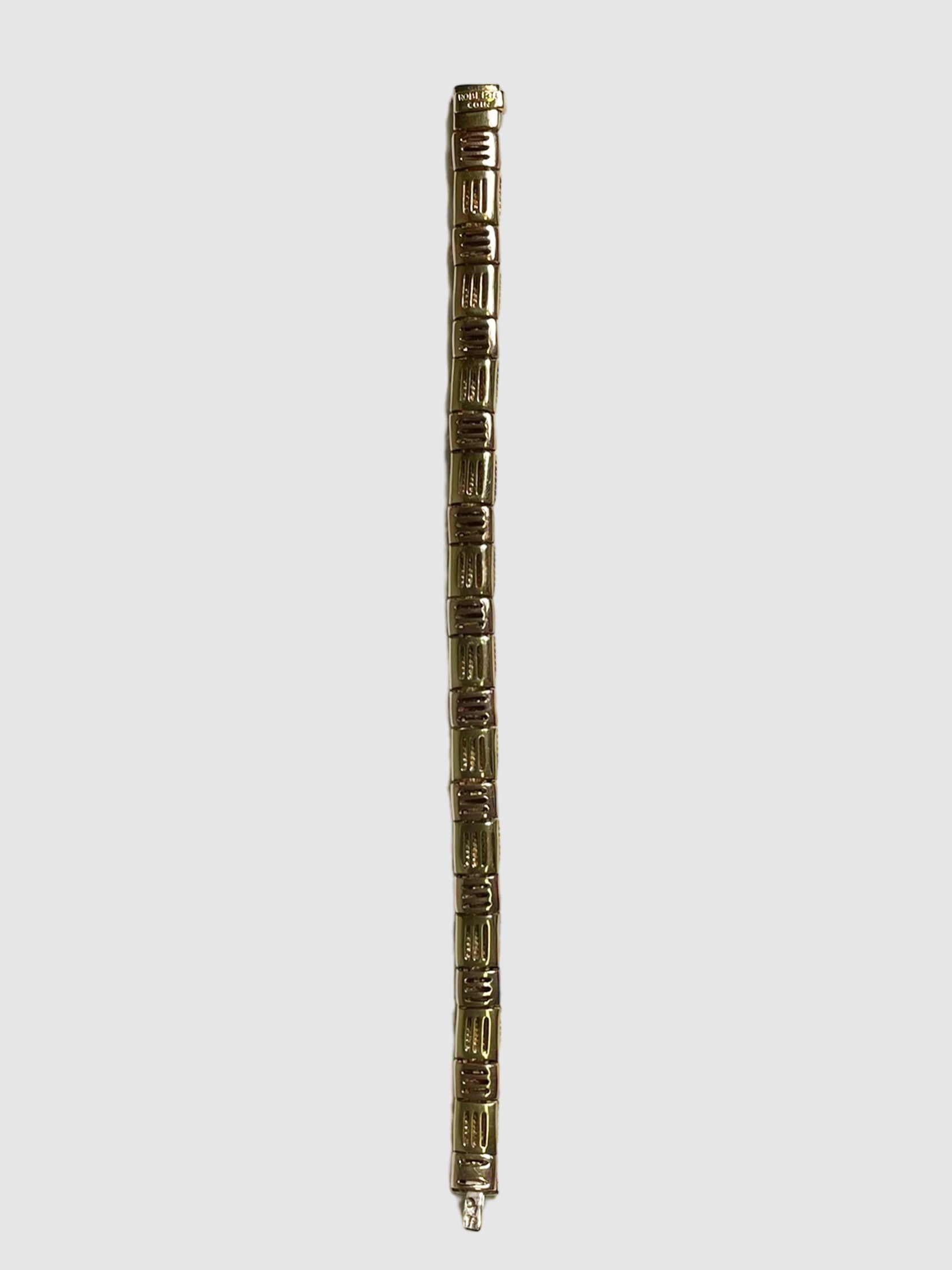18K Gold Narrow Woven Bracelet