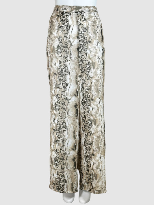 Just Cavalli Animal Print Wide Pants - Size 12/14