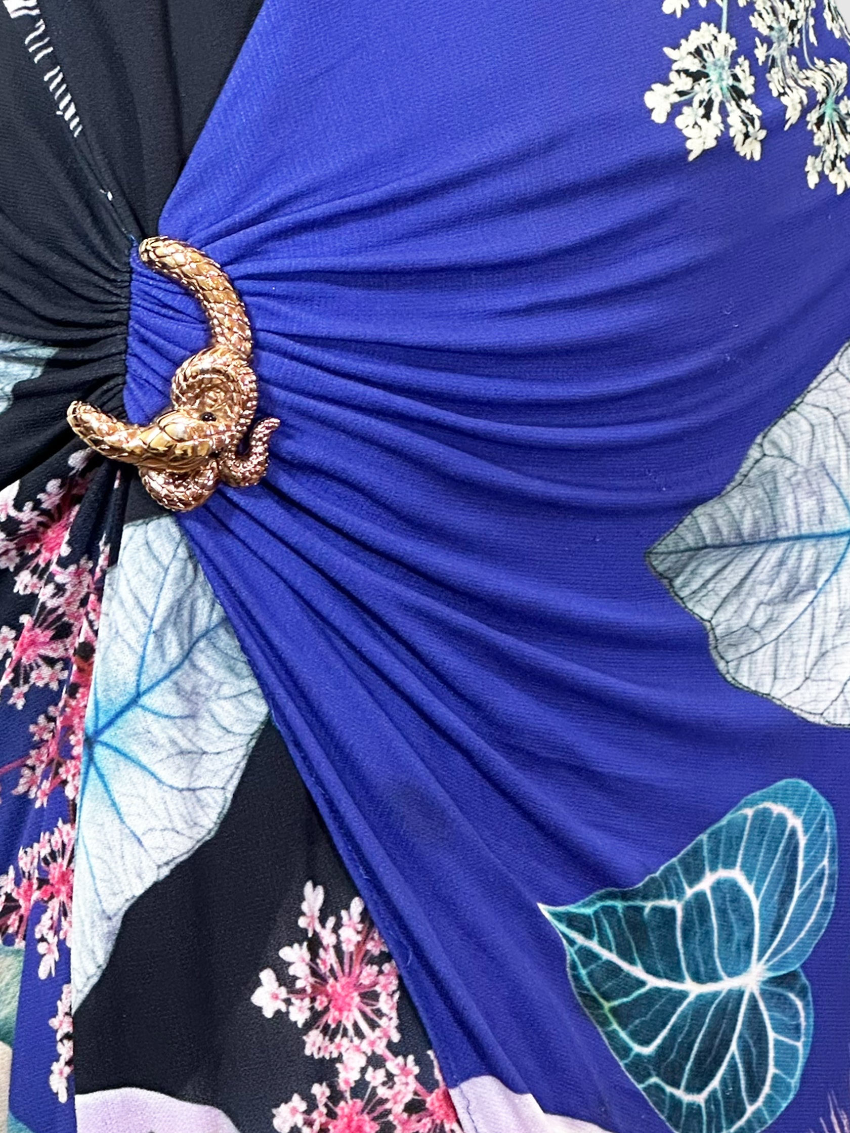 Roberto Cavalli Printed Wrap-Like Dress - Size 46 (L)