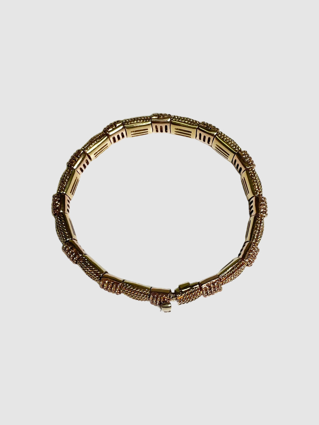 18K Gold Narrow Woven Bracelet