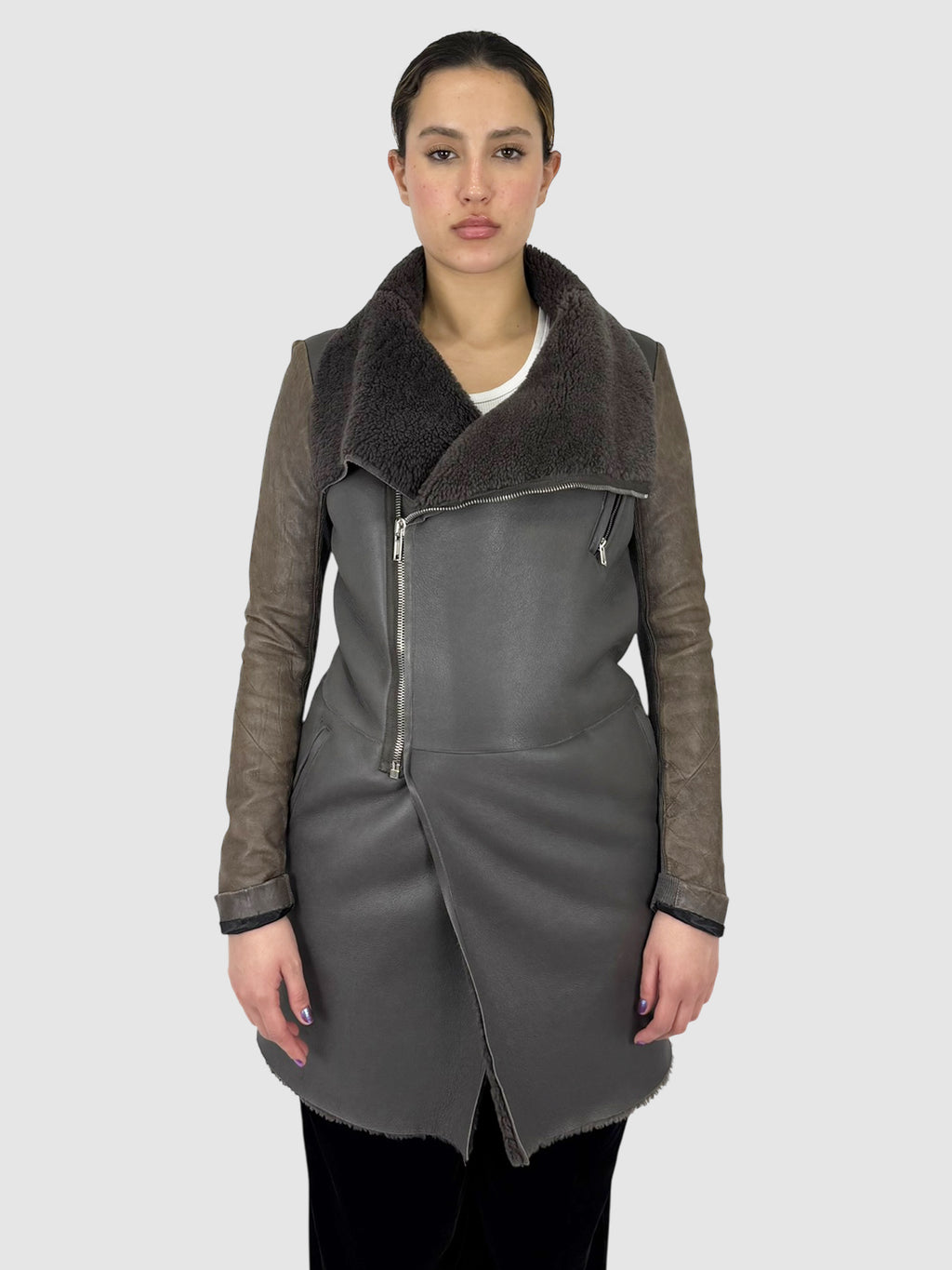 Shearling Zip-Up Jacket