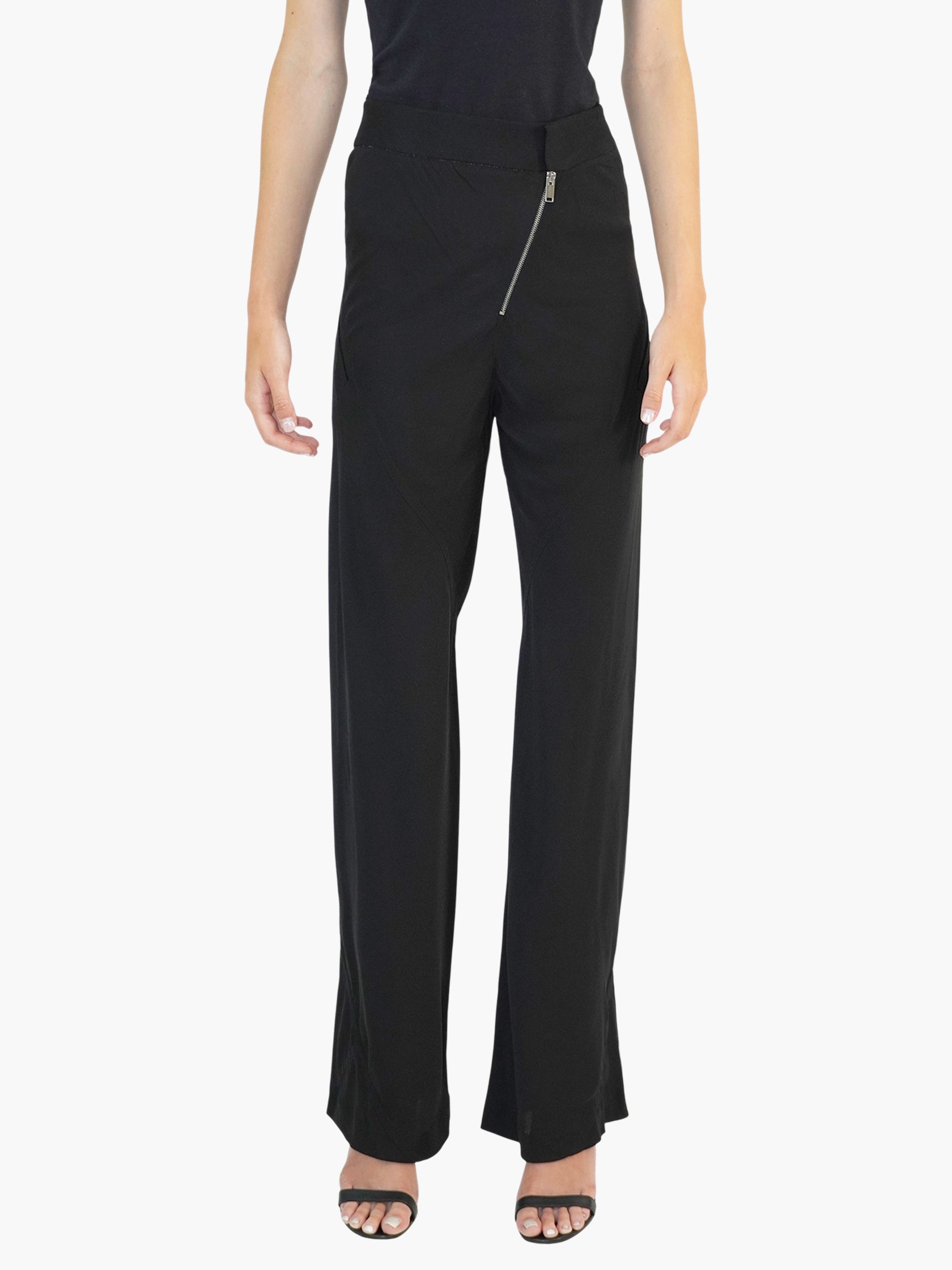 Diagonal Zip Pants