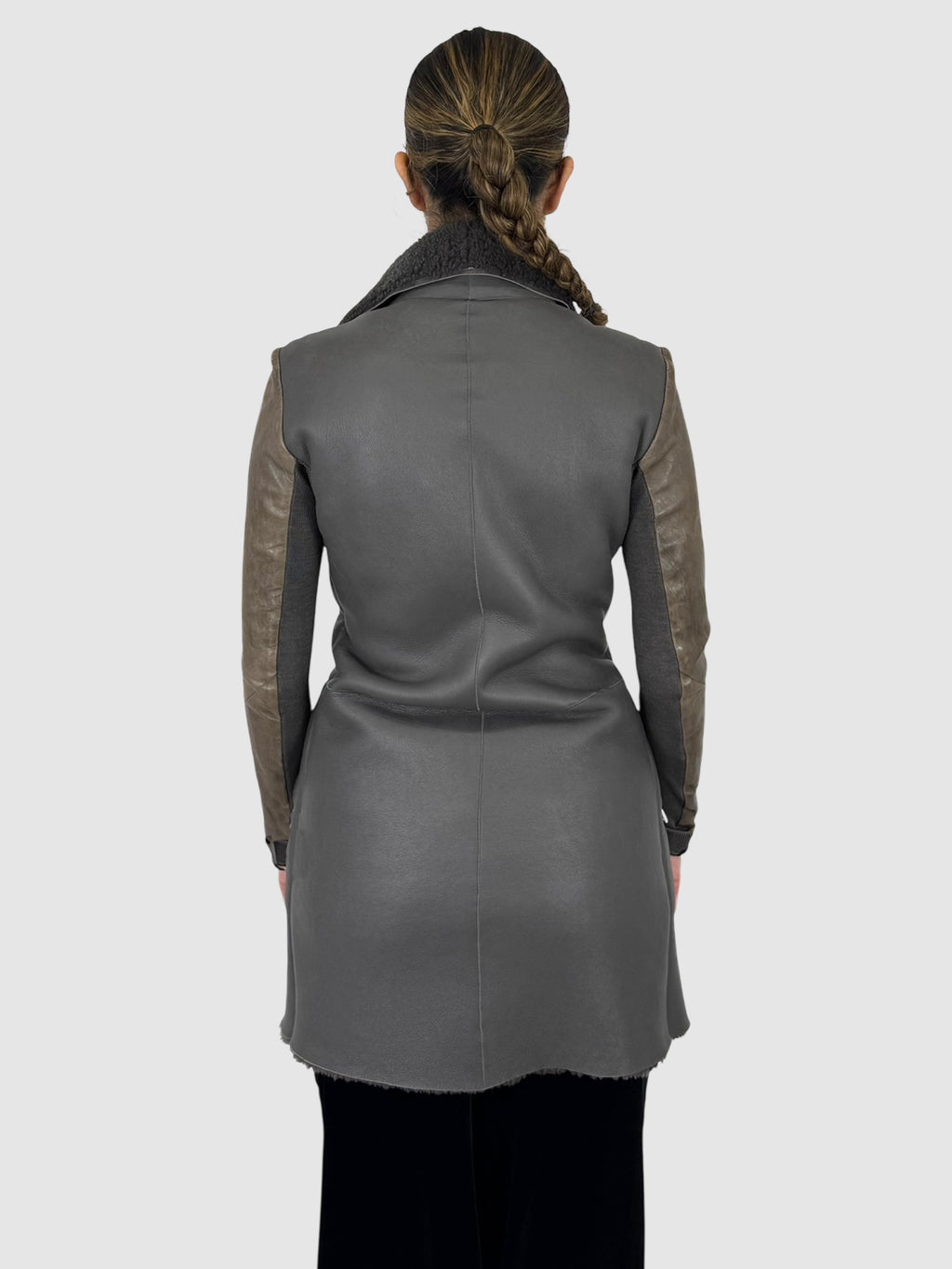 Shearling Zip-Up Jacket