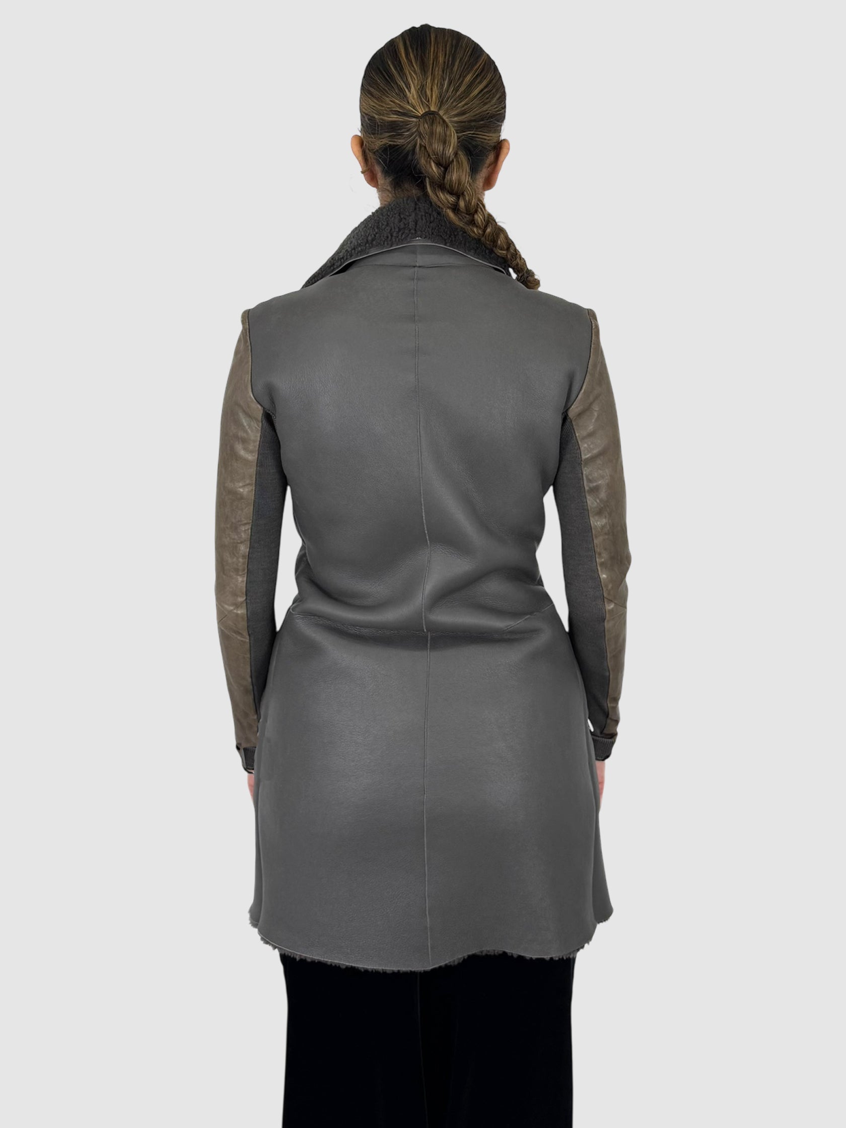 Shearling Zip-Up Jacket