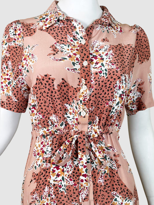Suncoo Printed Shirt Dress - Size 1(S)