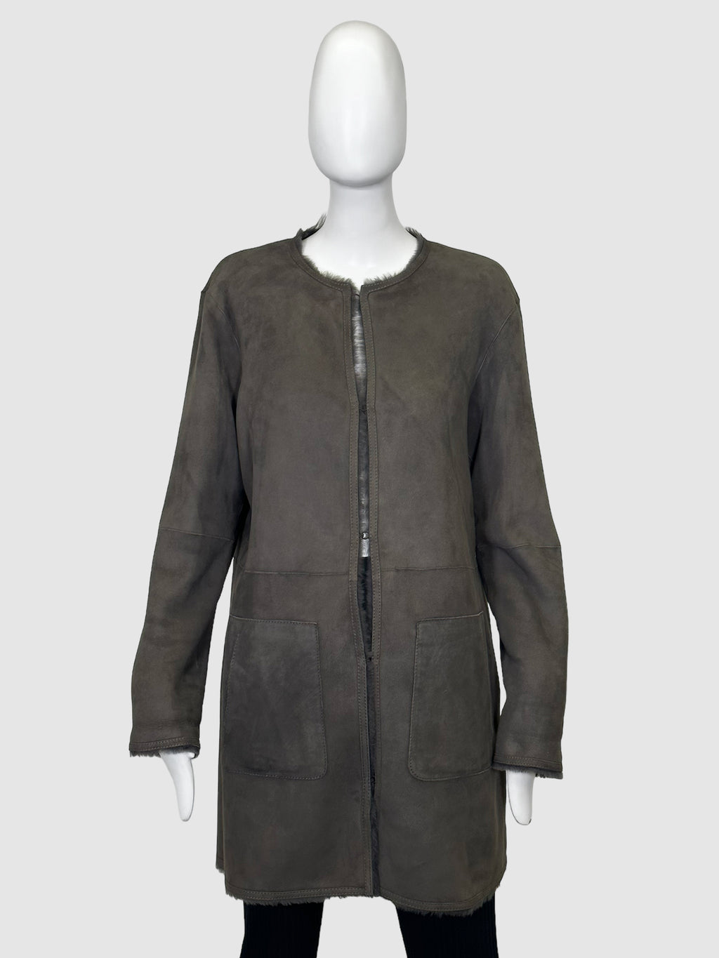 Reversible Shearling Coat - Size 6