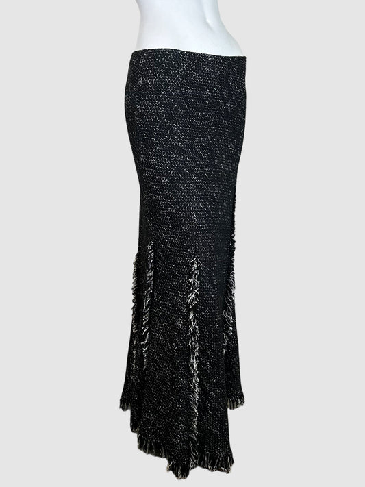 Luisa Cerano Tweed Maxi Skirt - Size 10