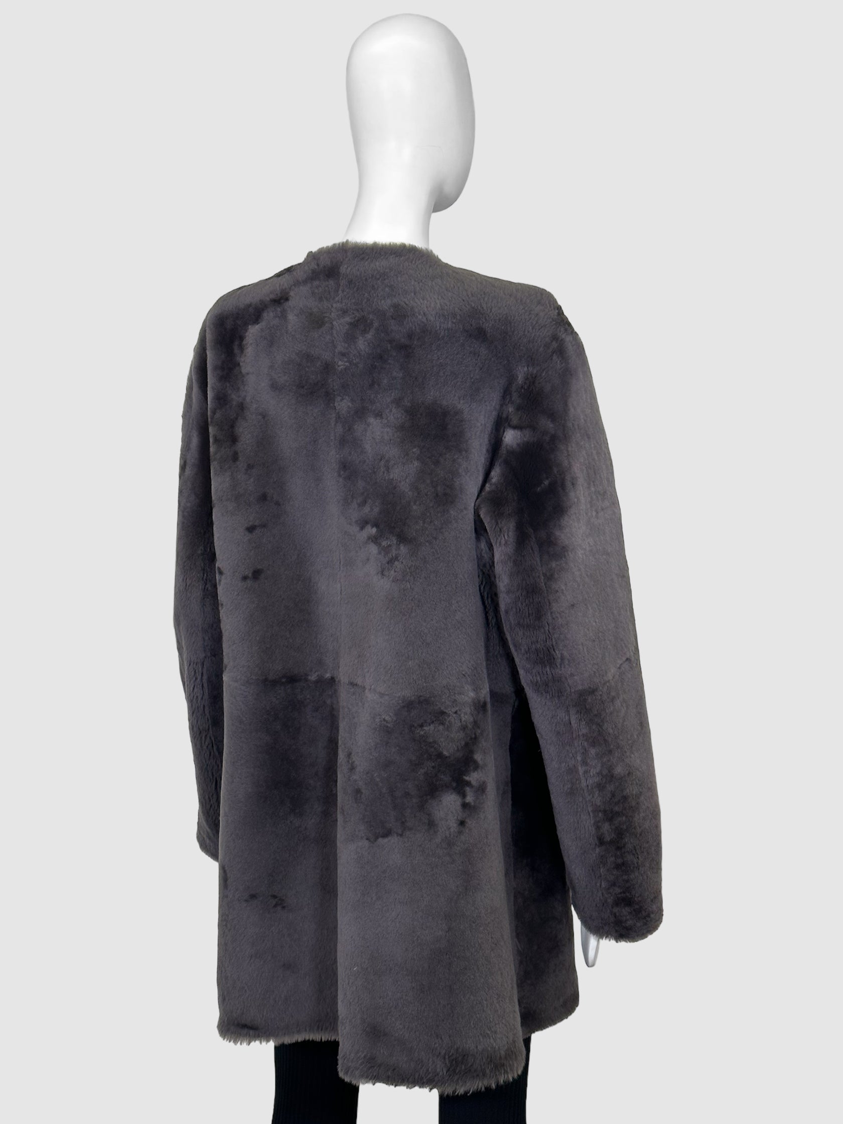 Reversible Shearling Coat - Size 6