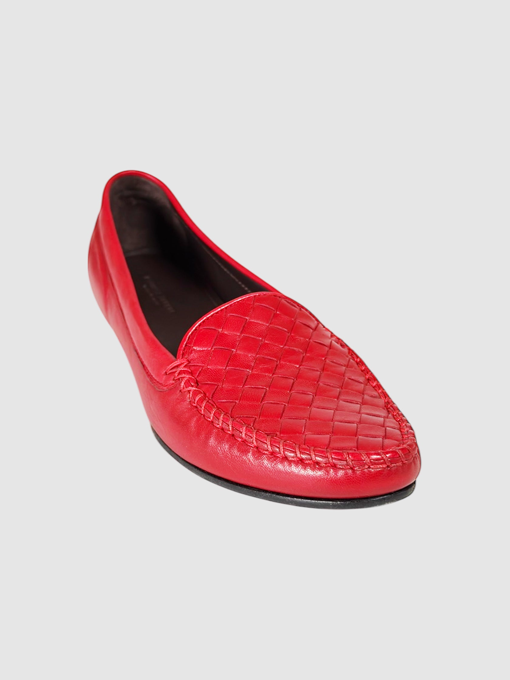 Intrecciato Leather Loafers