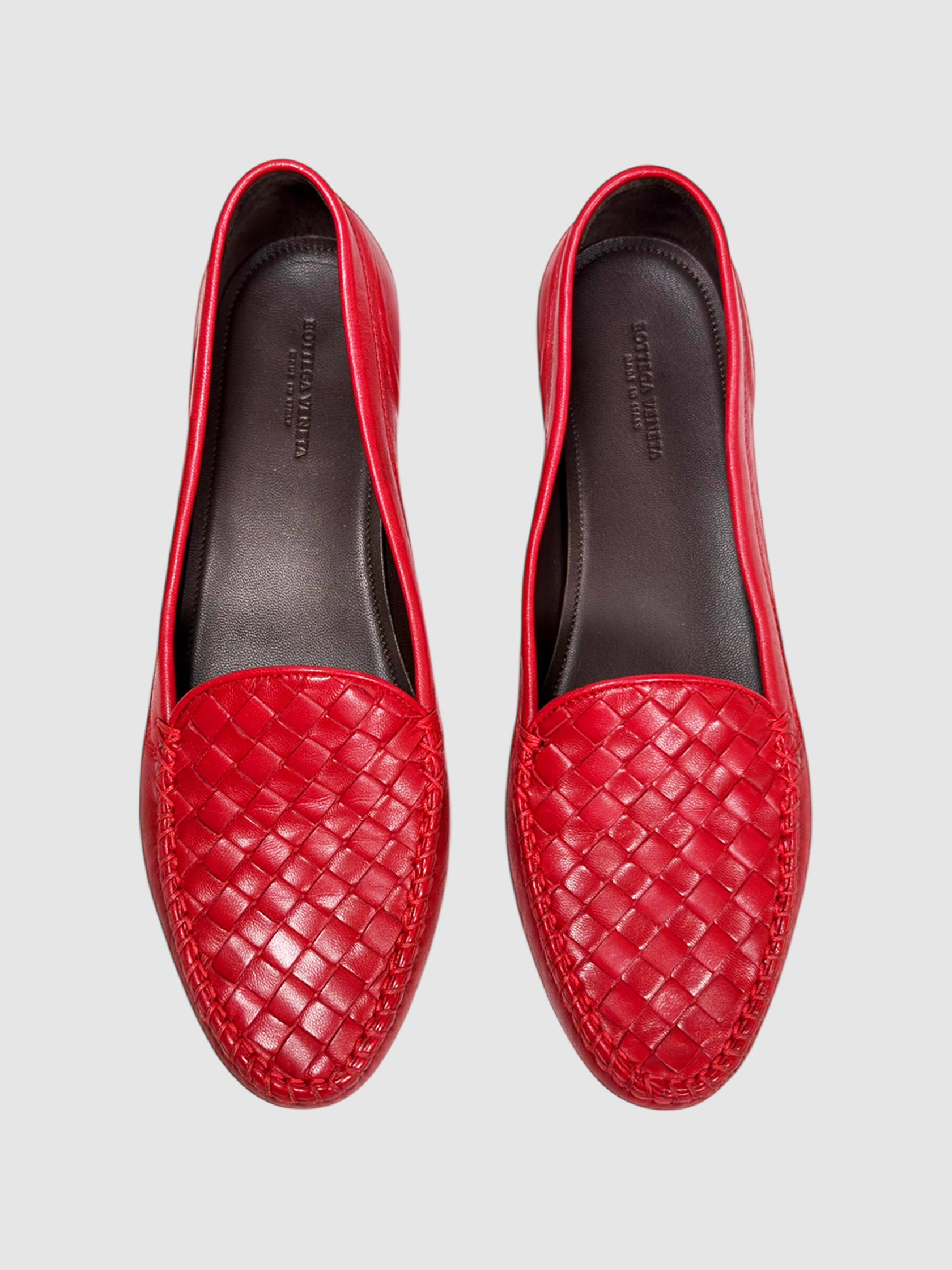 Intrecciato Leather Loafers