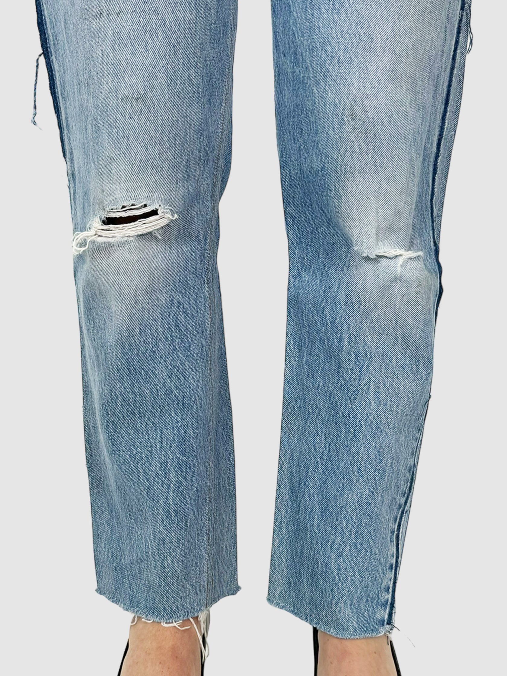 High-Rise Straight Leg Jeans - Size 28