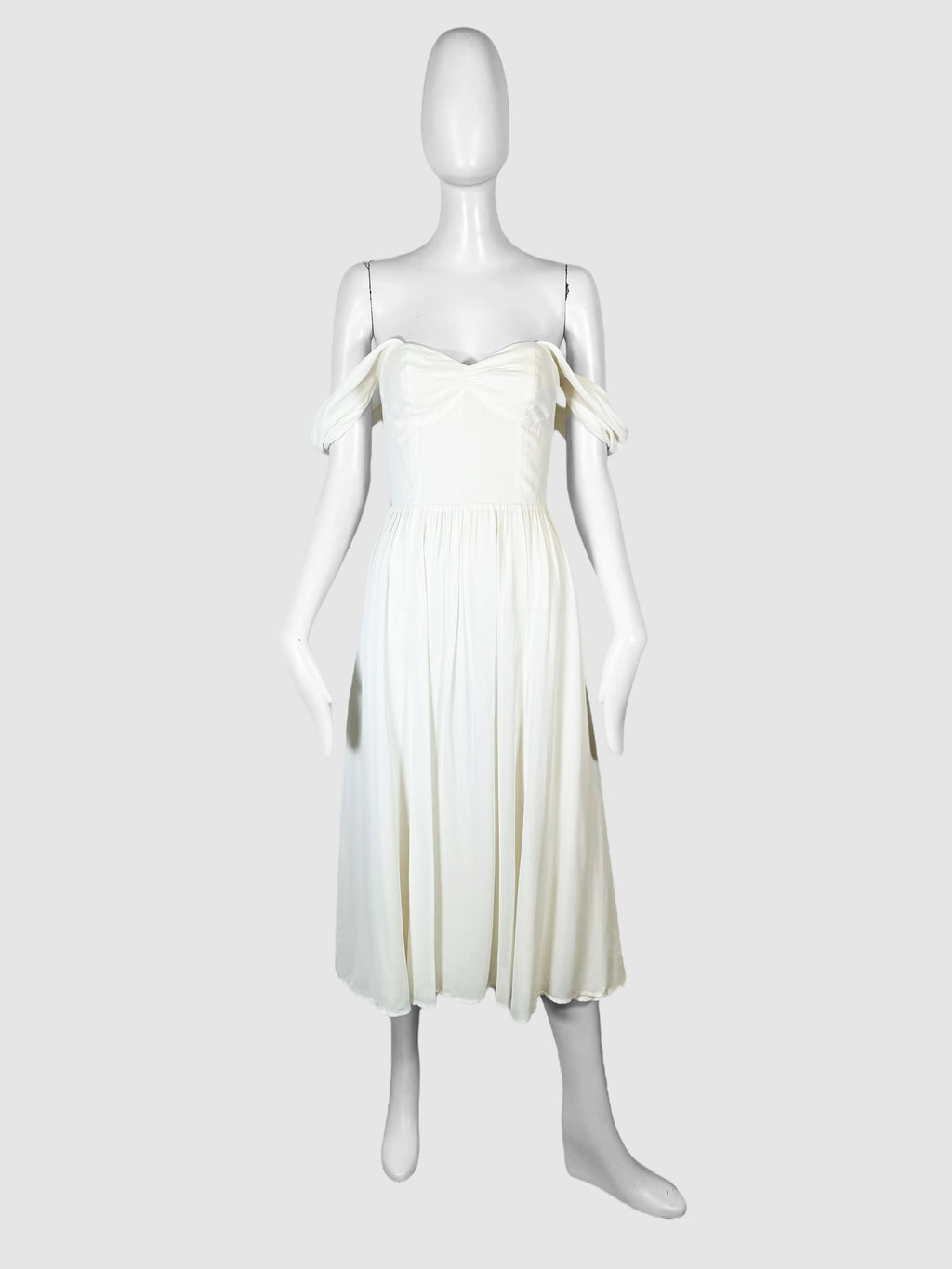 Ruched Off-the-Shoulder 'VIOLET' Dress - Size 2