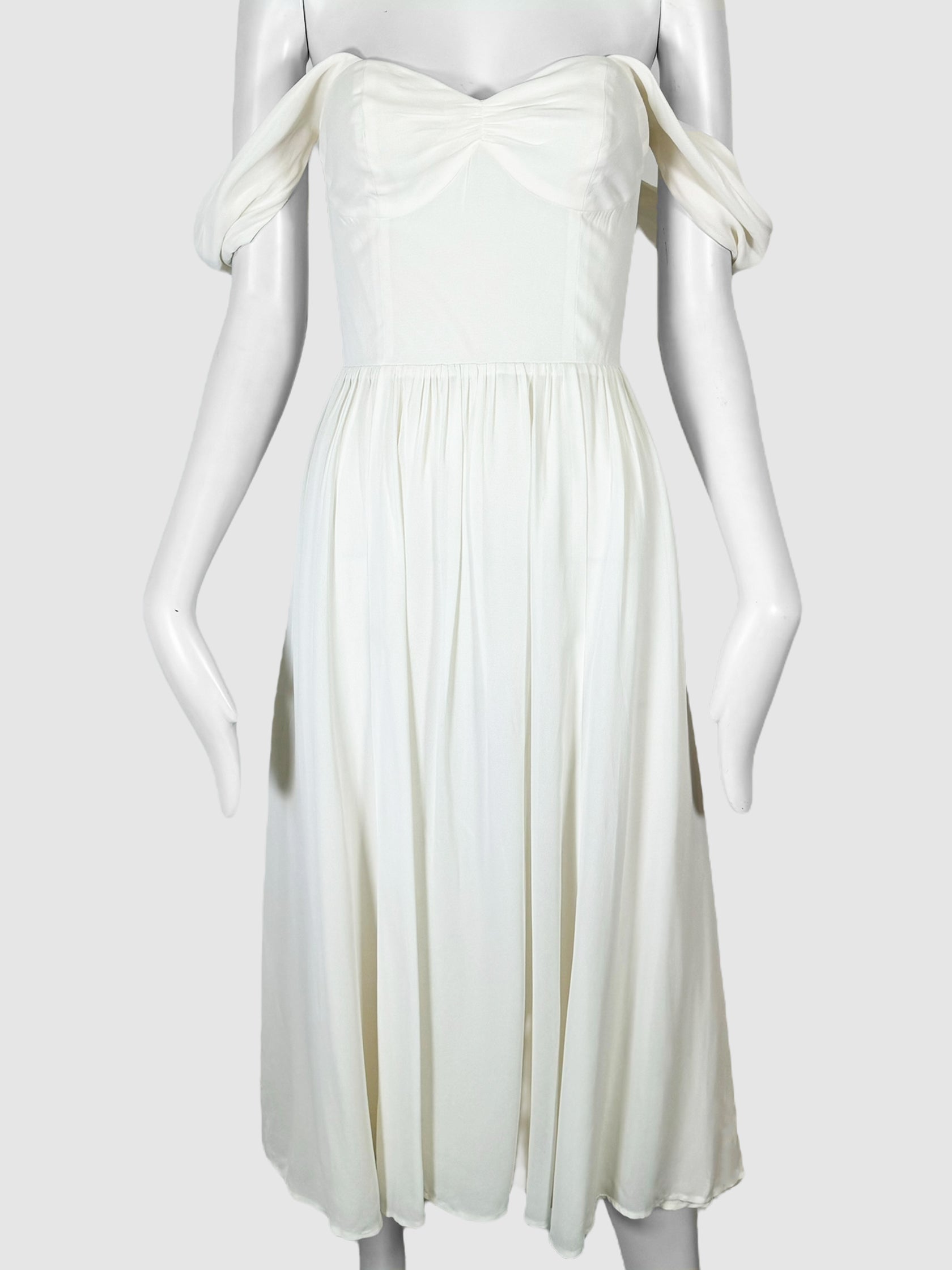 Ruched Off-the-Shoulder 'VIOLET' Dress - Size 2