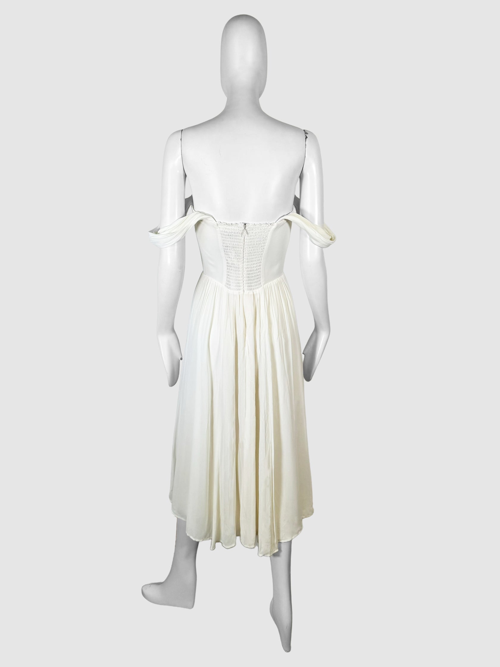 Ruched Off-the-Shoulder 'VIOLET' Dress - Size 2