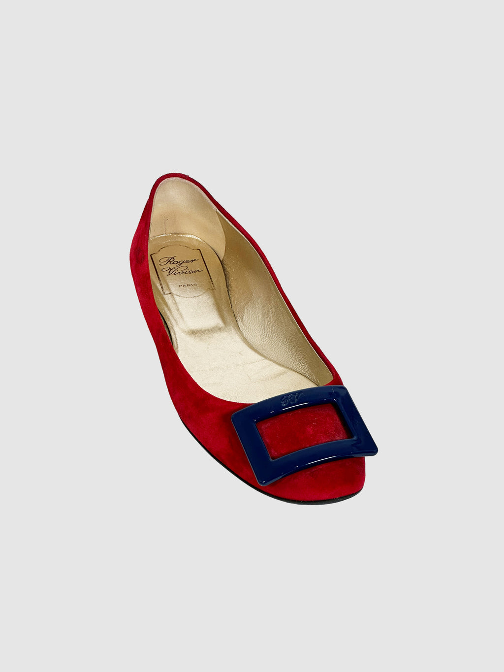 Roger Vivier Suede Flats - Size 39.5