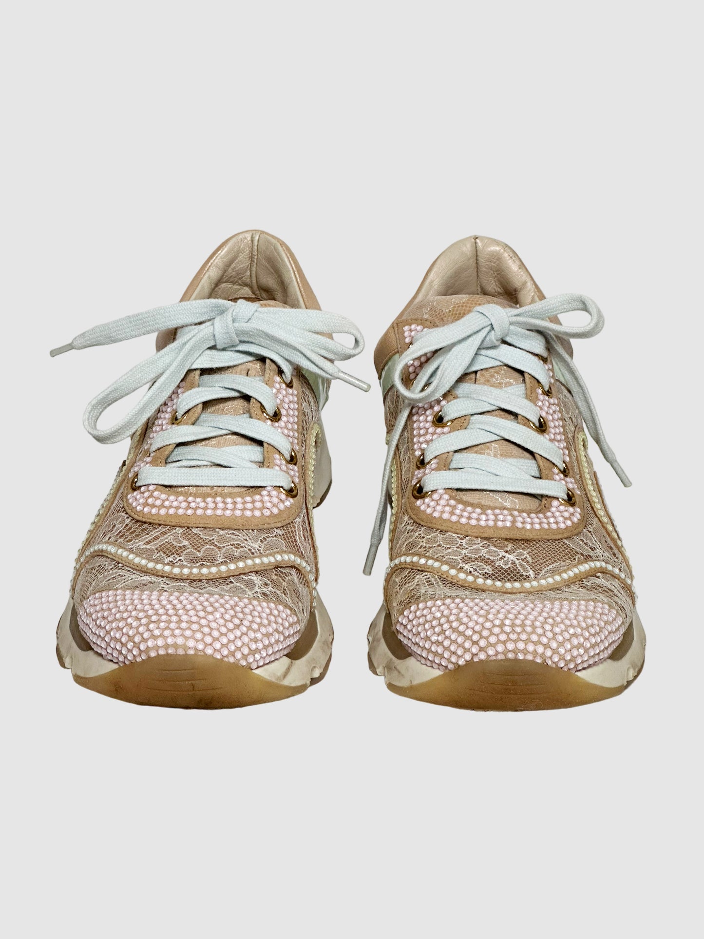 Crystal Embellishments Sneakers - Size 38
