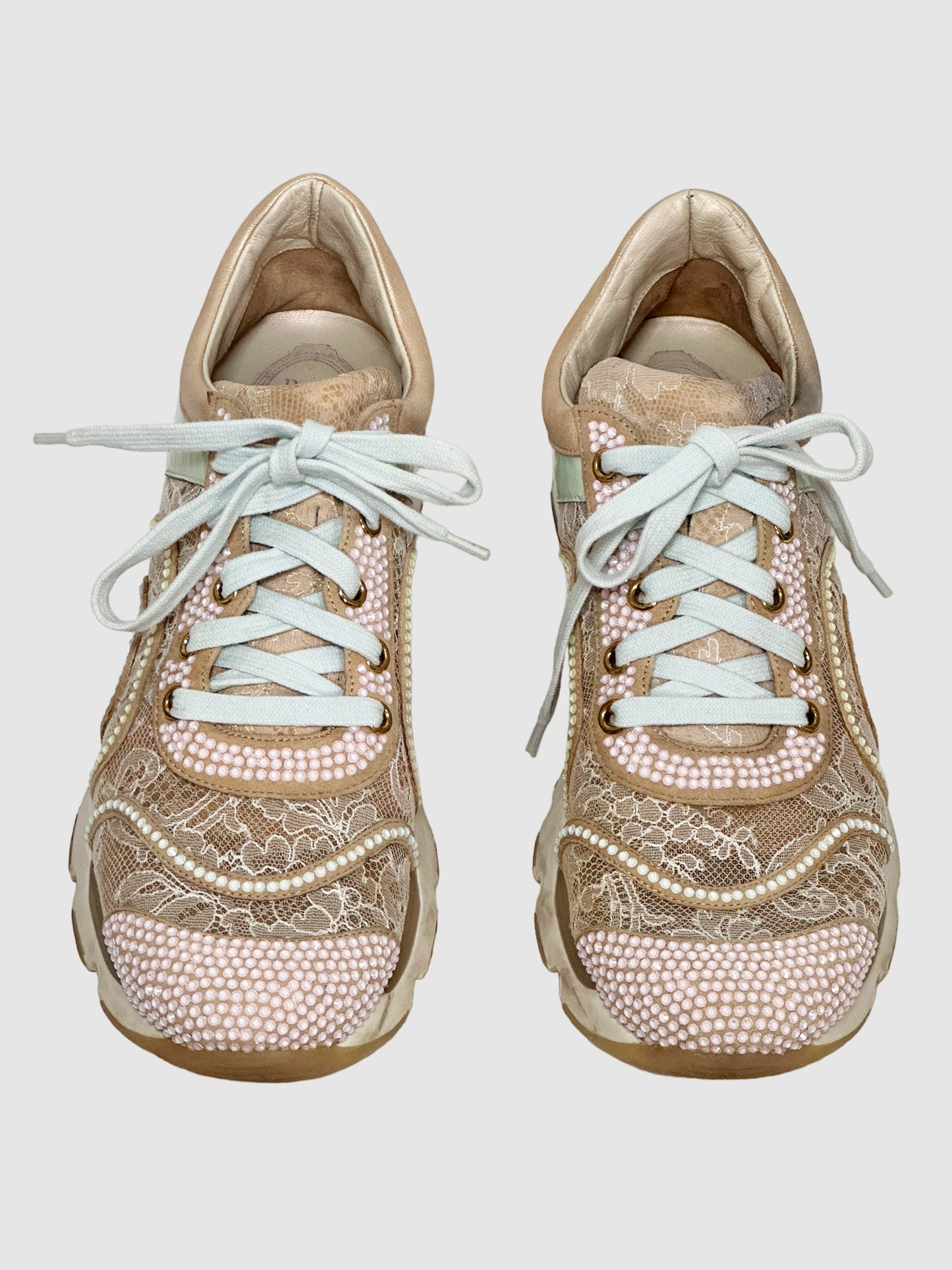 Crystal Embellishments Sneakers - Size 38