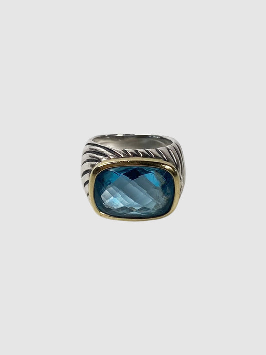 David Yurman Vintage Blue Topaz Ring