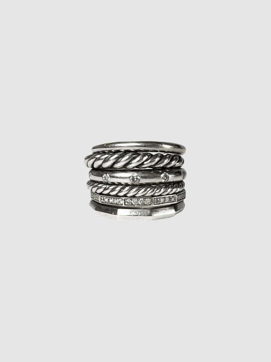 Stax Six Row Ring