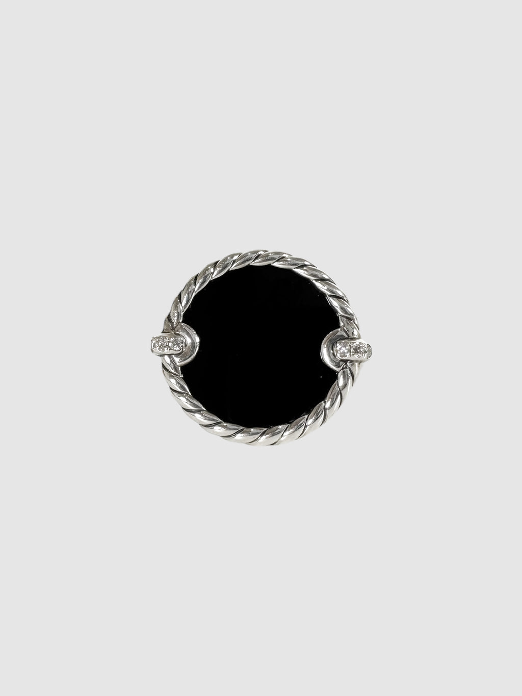 Onyx Pavé Diamond Ring