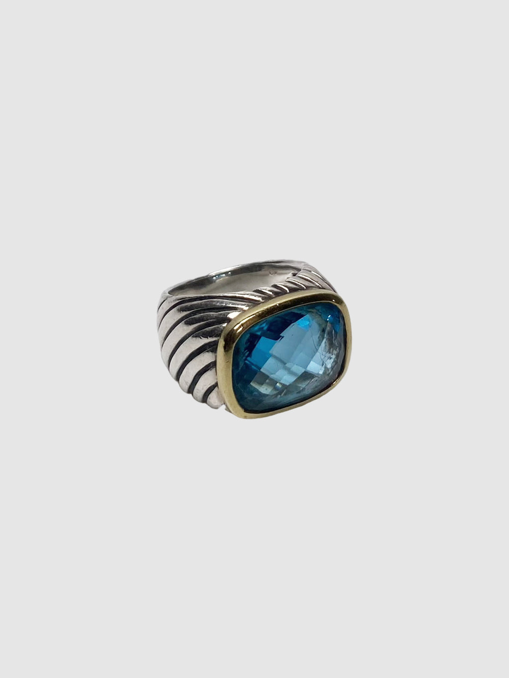 David Yurman Vintage Blue Topaz Ring