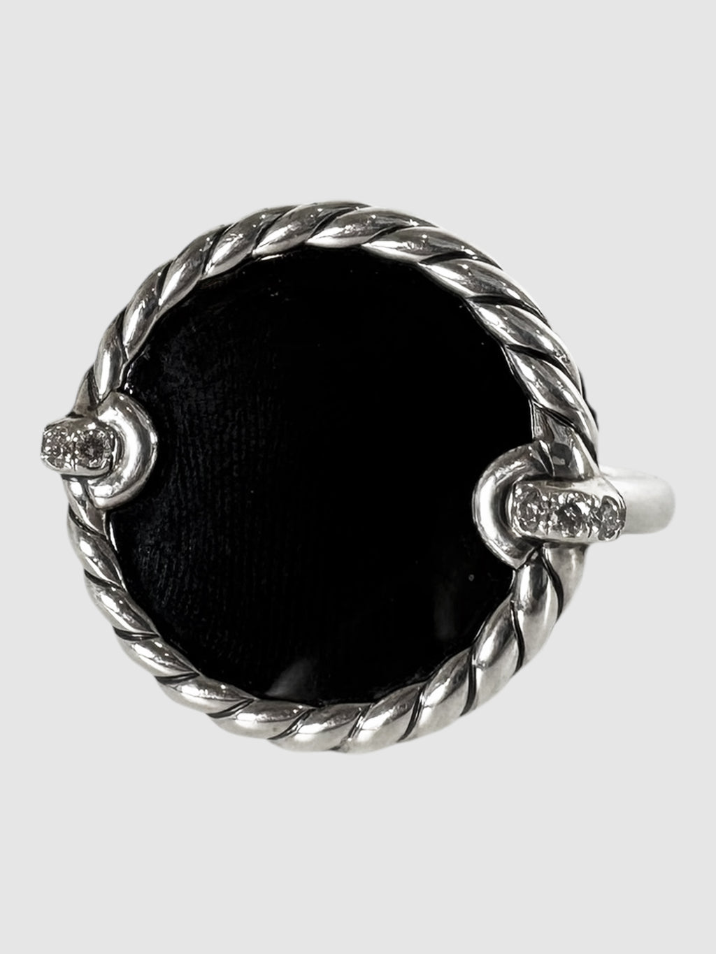 Onyx Pavé Diamond Ring