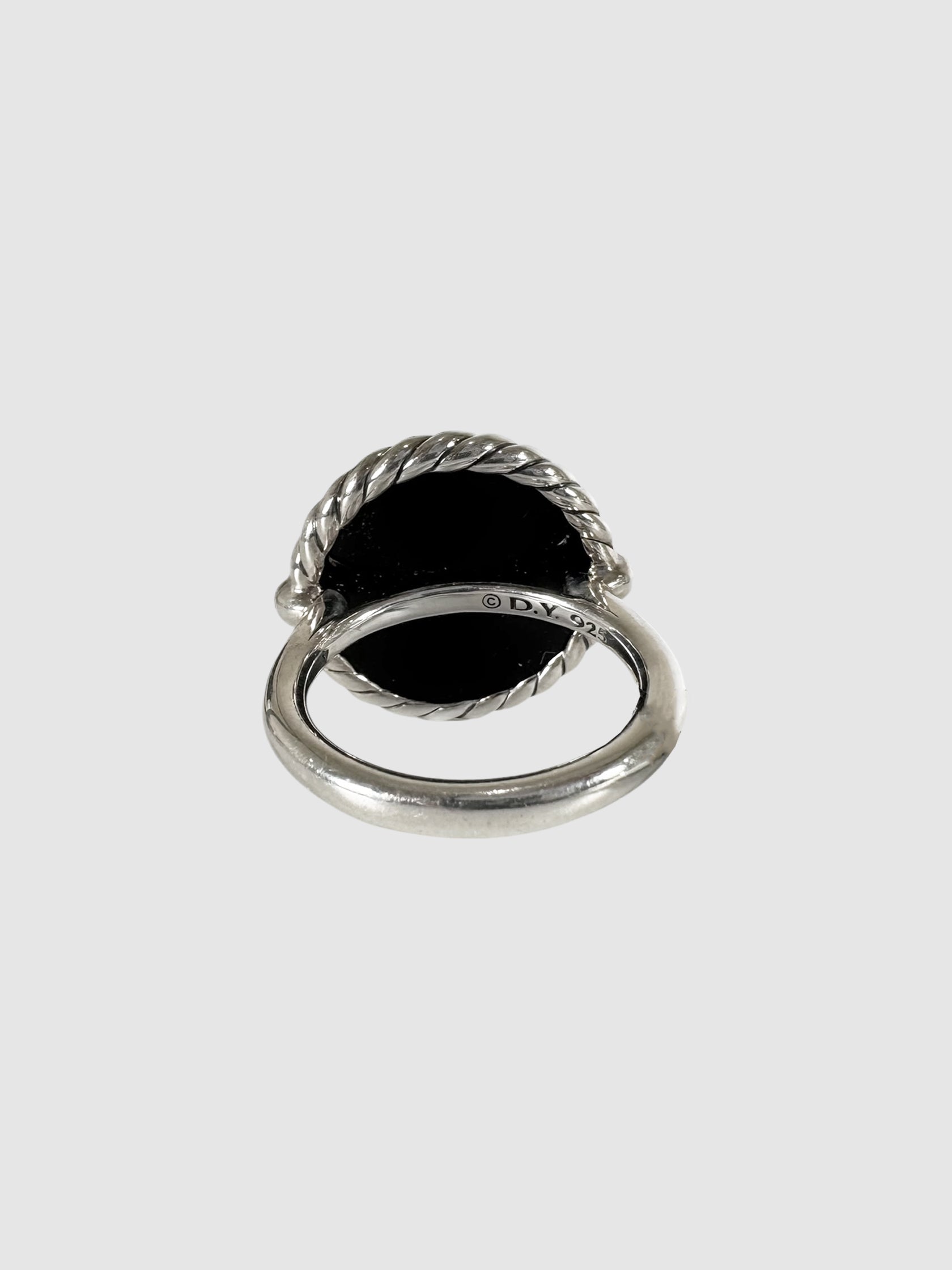 Onyx Pavé Diamond Ring