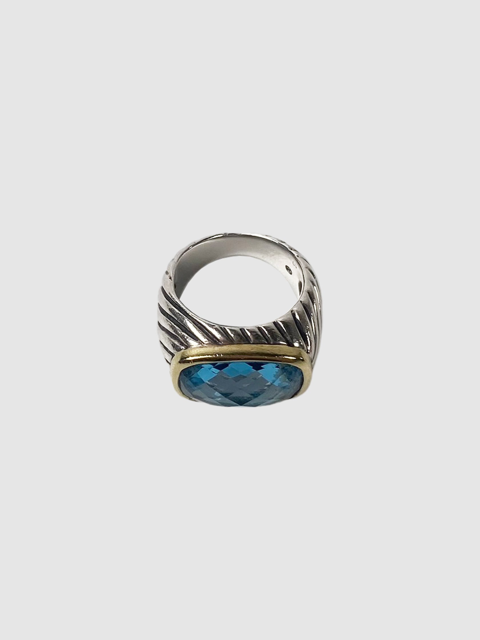 David Yurman Vintage Blue Topaz Ring