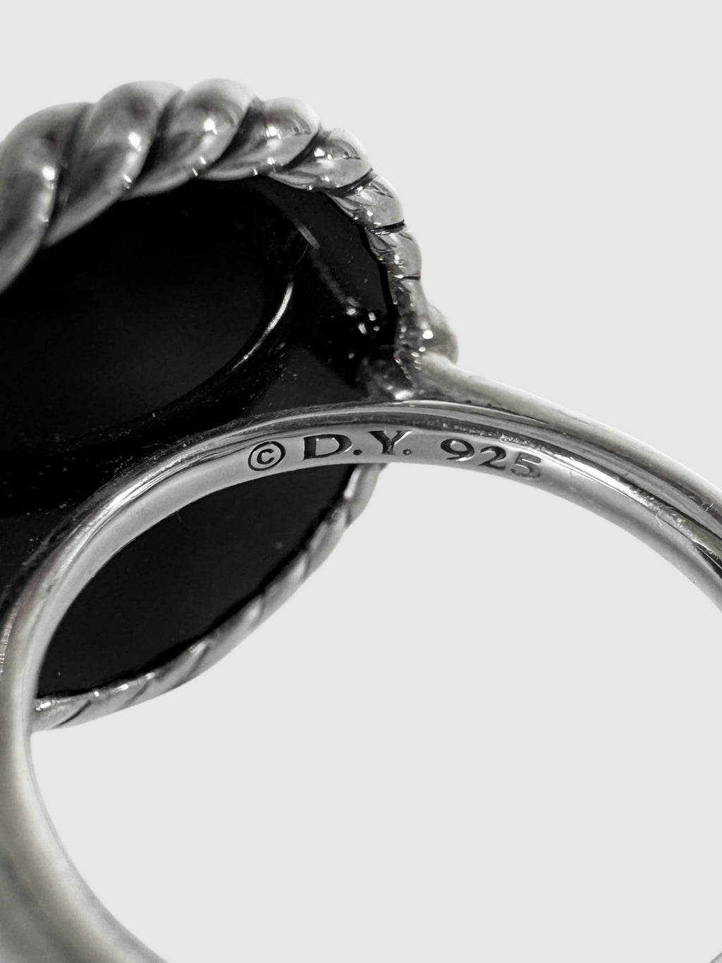 Onyx Pavé Diamond Ring