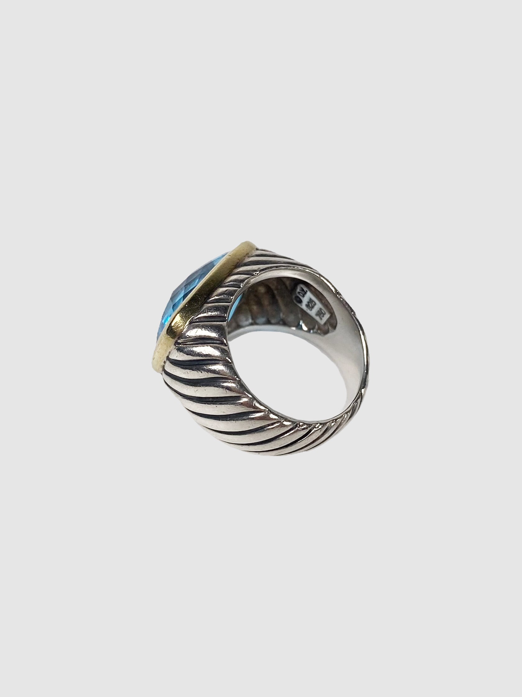 David Yurman Vintage Blue Topaz Ring