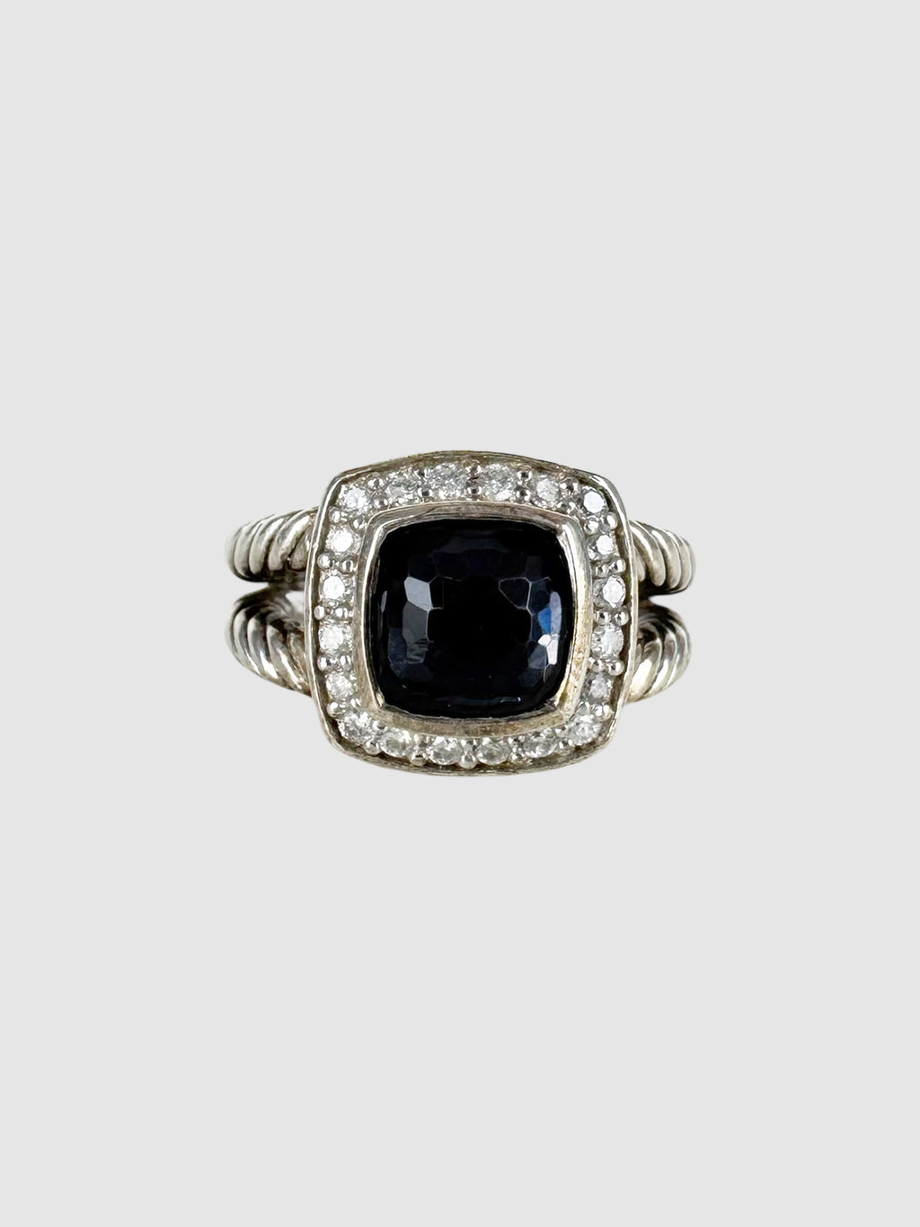 David Yurman Black Orchid and Diamond Albion Ring Luxury Designer Resale Consignment Toronto Secondhand Jewellery Jewelry