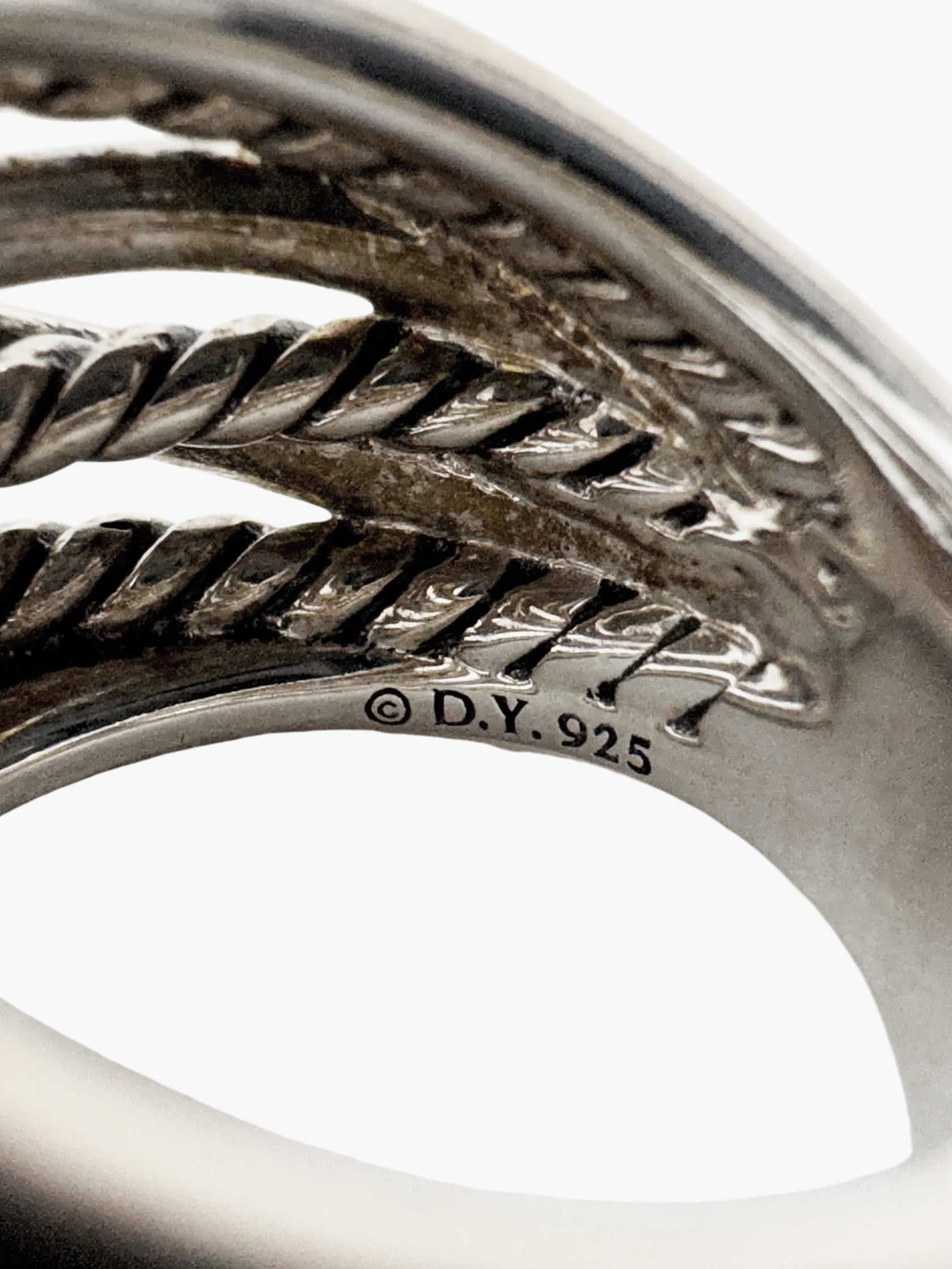 Sterling Silver Crossover Ring