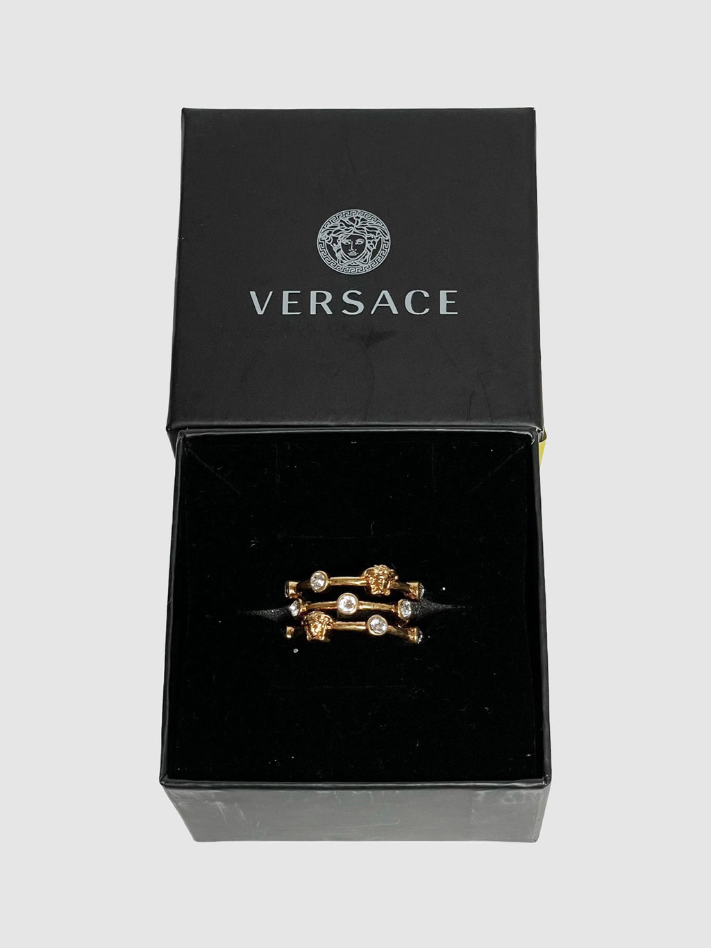 Crystal Medusa Head Ring