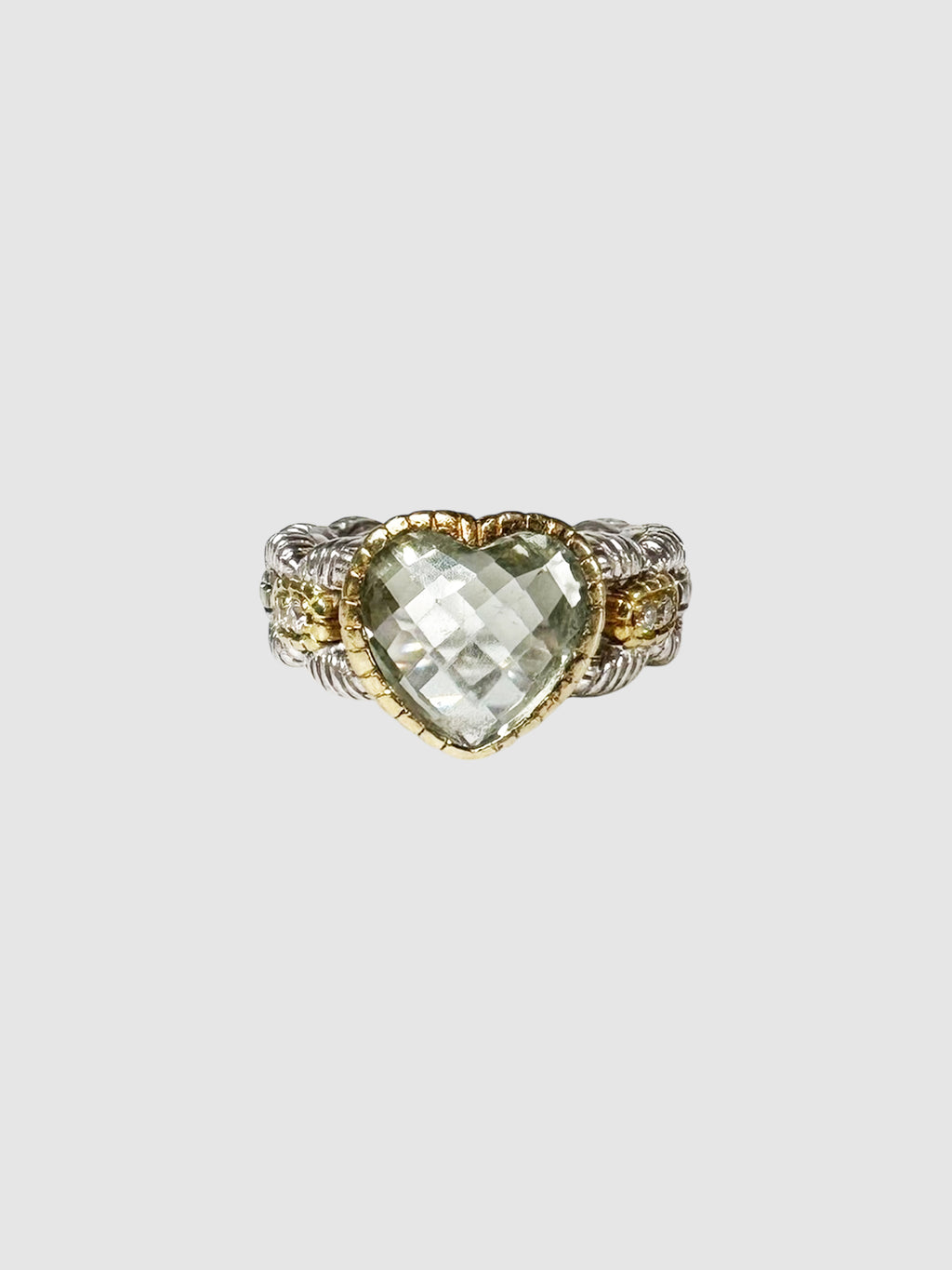 Two-Tone Heart Ring