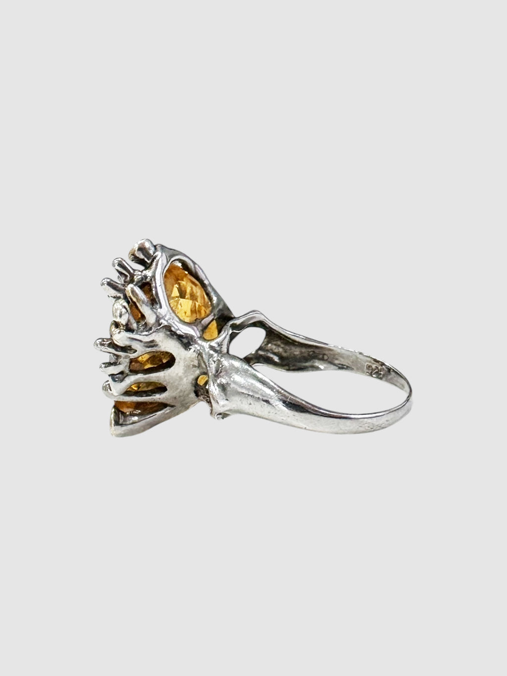 Citrine Sapphire Ring
