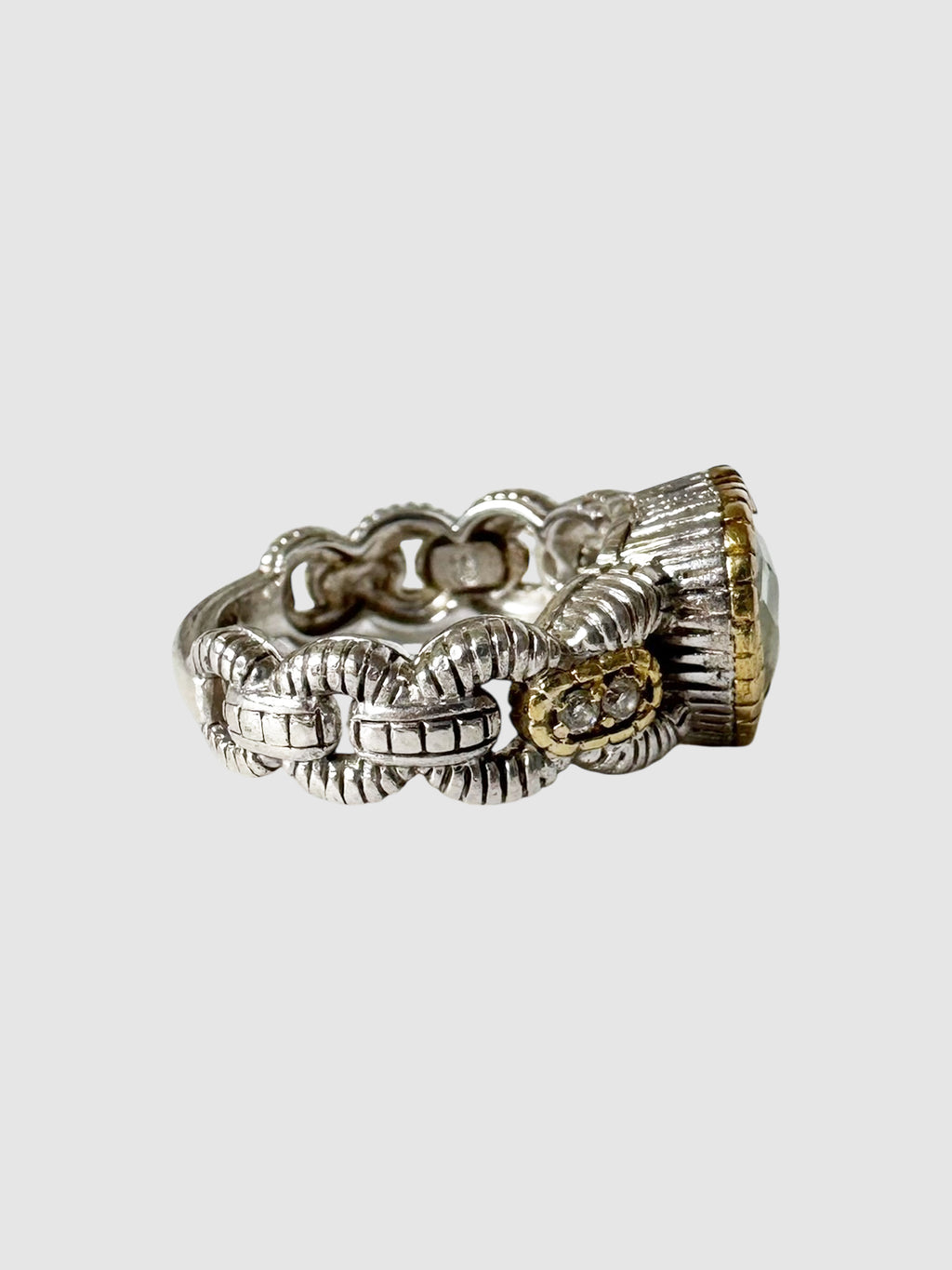 Two-Tone Heart Ring