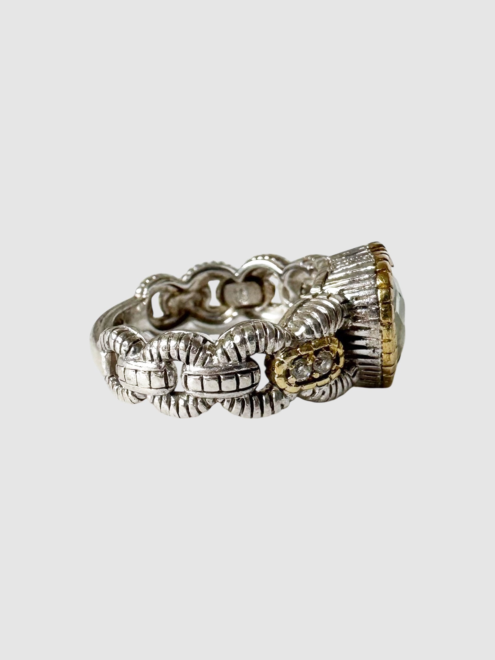 Two-Tone Heart Ring