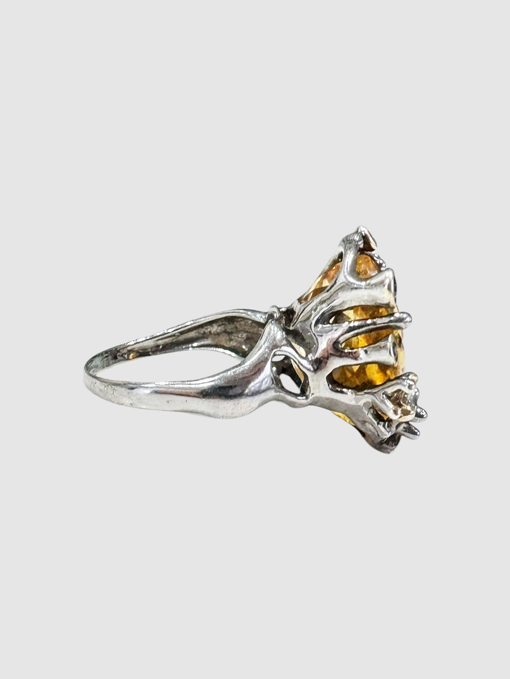 Citrine Sapphire Ring