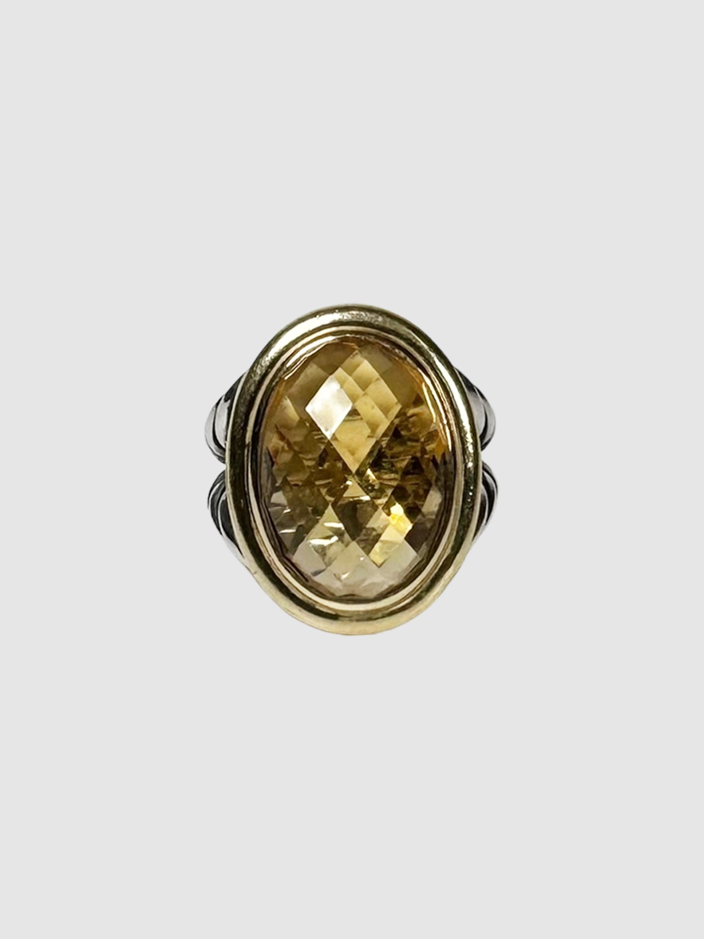 David Yurman Oval Citrine Ring Consignment Secondhand Designer Luxury Resale Toronto Trendy