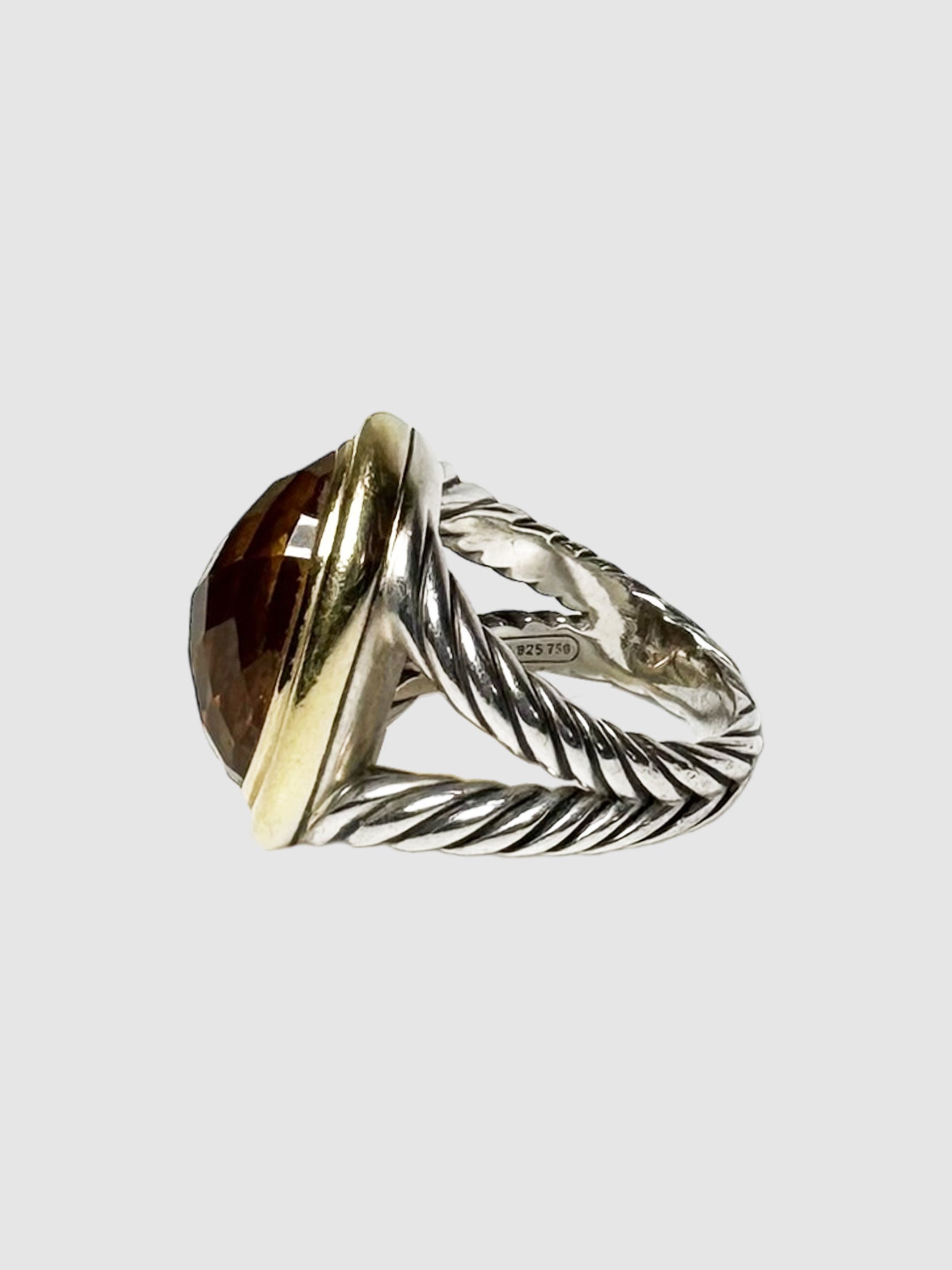 David Yurman Oval Citrine Ring Consignment Secondhand Designer Luxury Resale Toronto Trendy