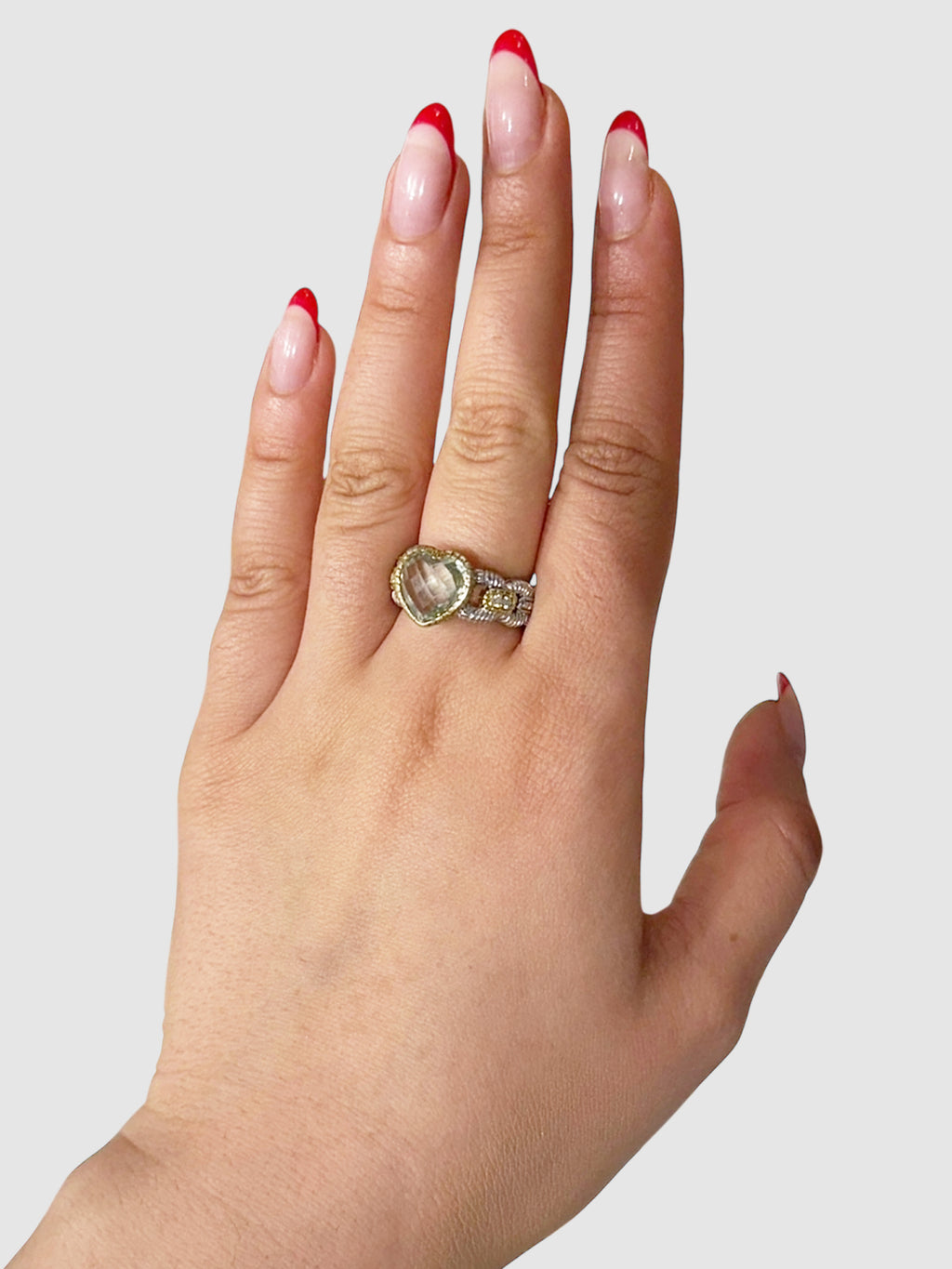 Two-Tone Heart Ring