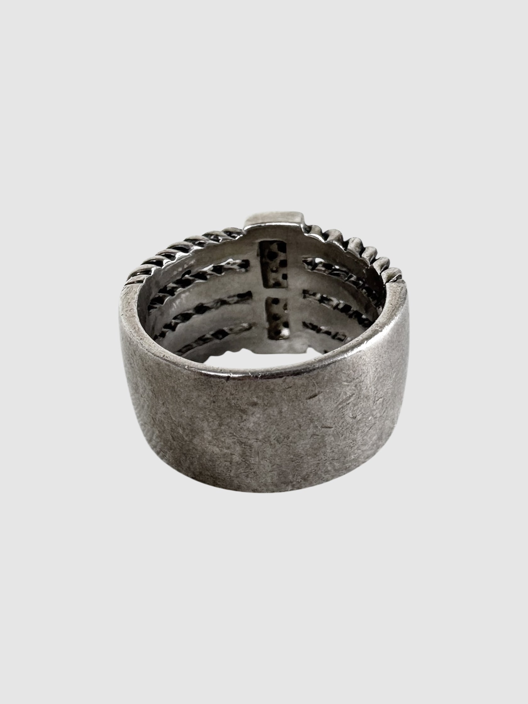Two-Tone Layered Diamond Ring