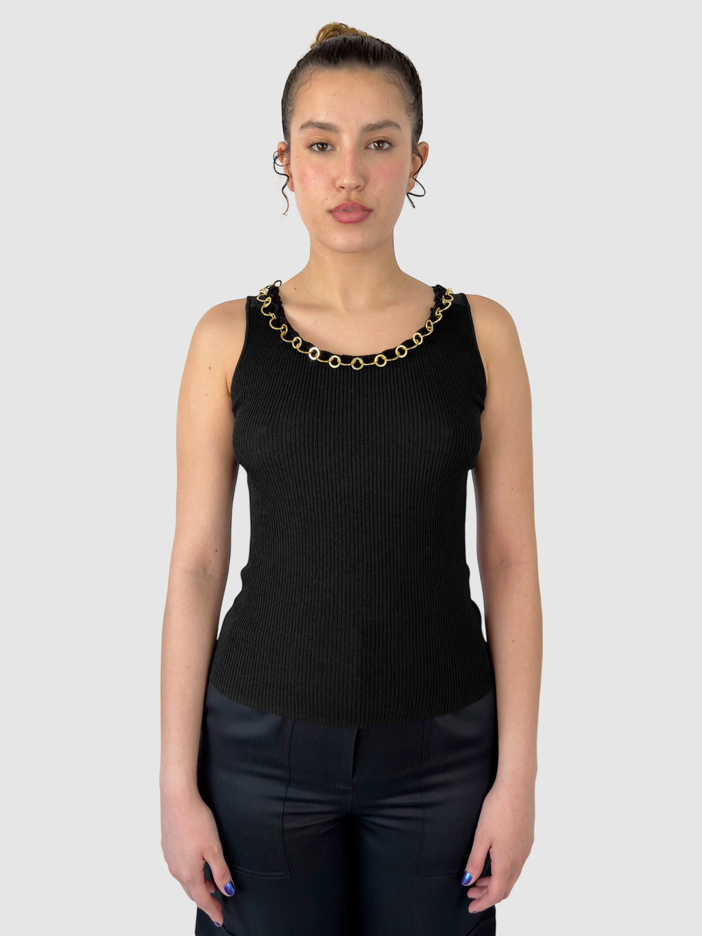 Ribbed Sleeveless Top