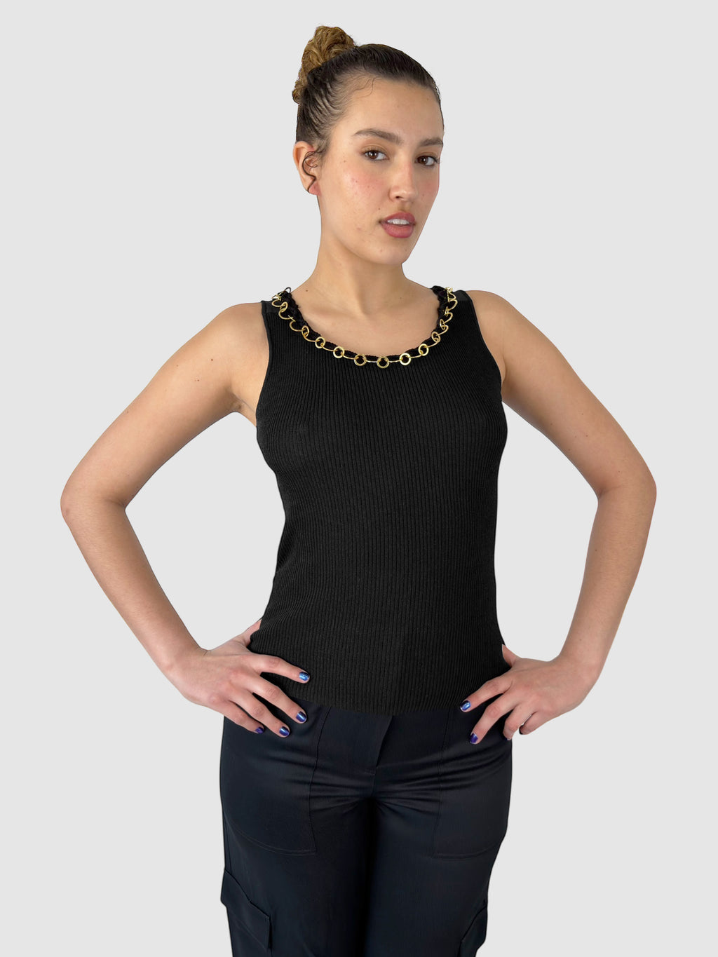 Ribbed Sleeveless Top